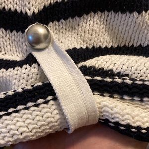 💥FINAL PRICE💥 Chico's Striped Cotton Blend Sweater Size 2 (Large)